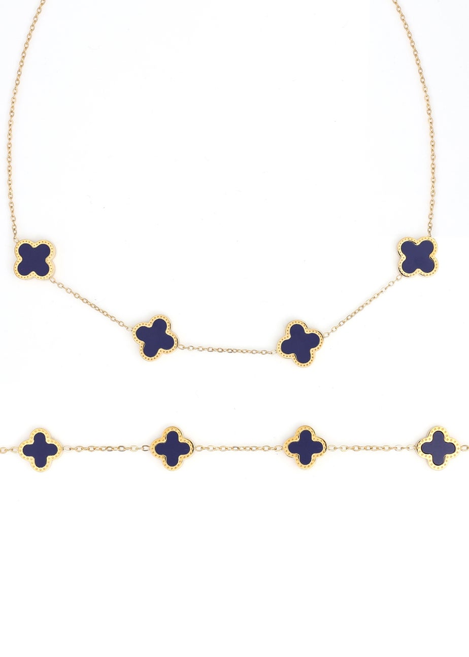 Say It With Gold Blue Clover Gift Set