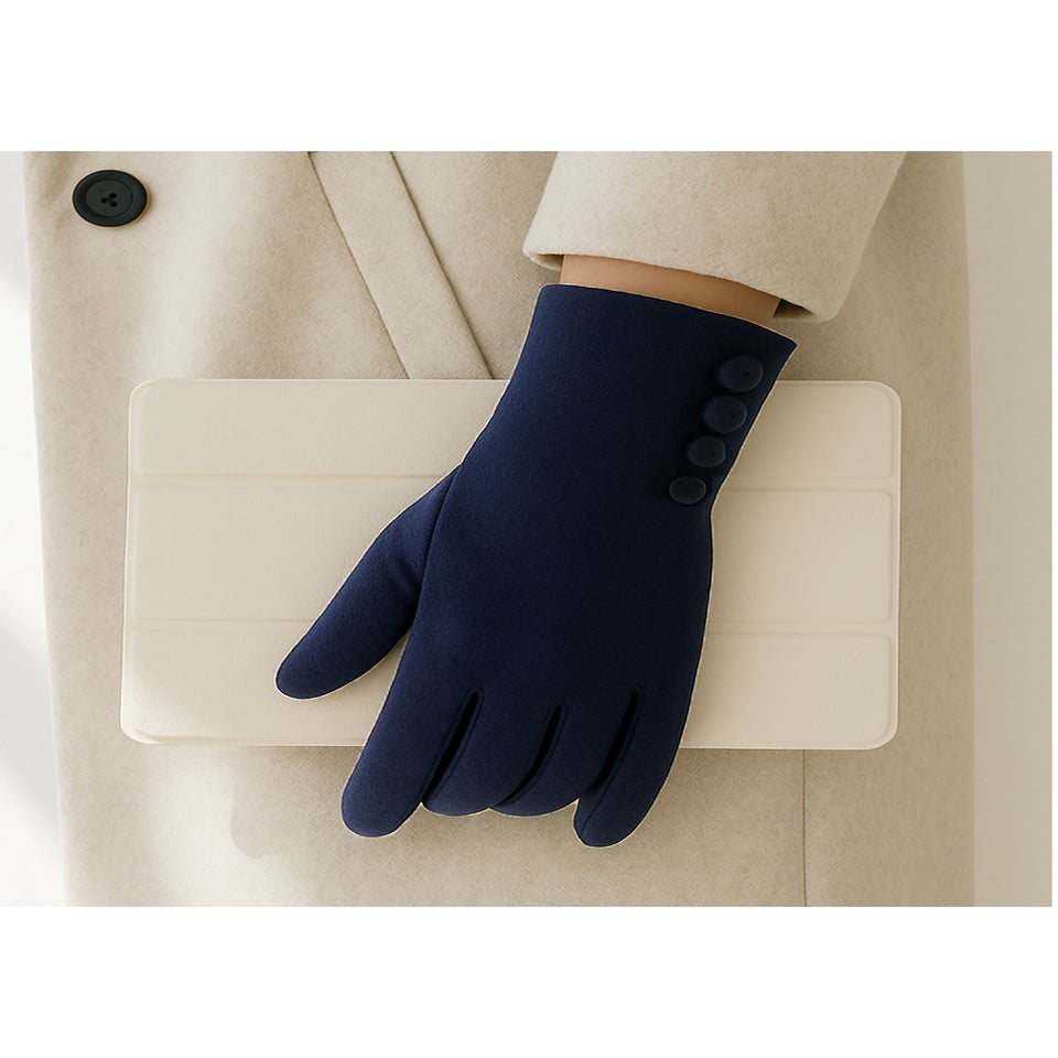 Totes Isotoner Navy Thermal SmarTouch Glove