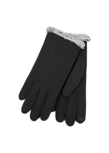 Totes Isotoner Black Thermal SmarTouch Glove
