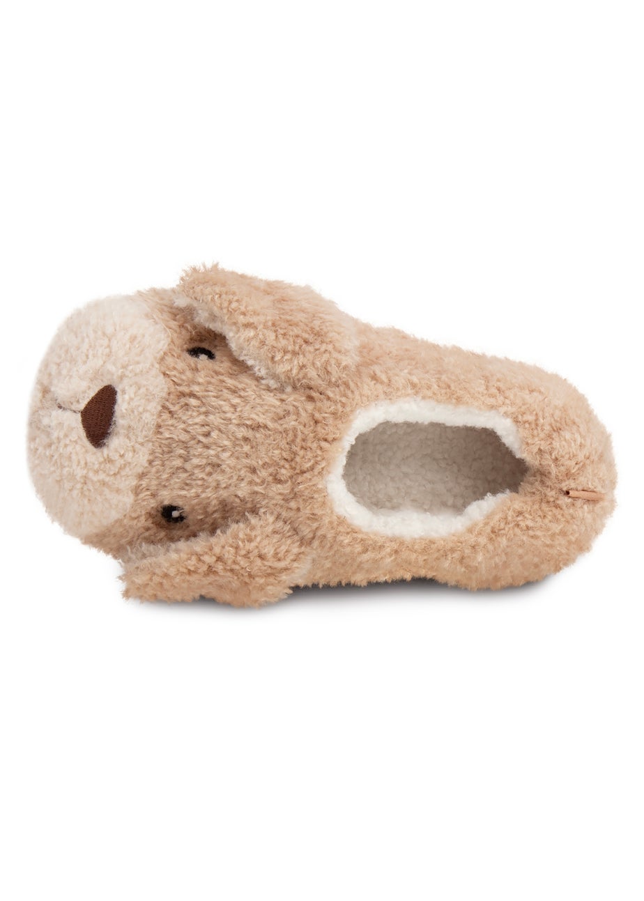 Totes Dog Ladies Novelty Dog Full Back Slippers