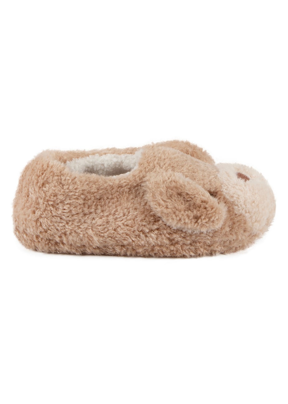 Totes Dog Ladies Novelty Dog Full Back Slippers