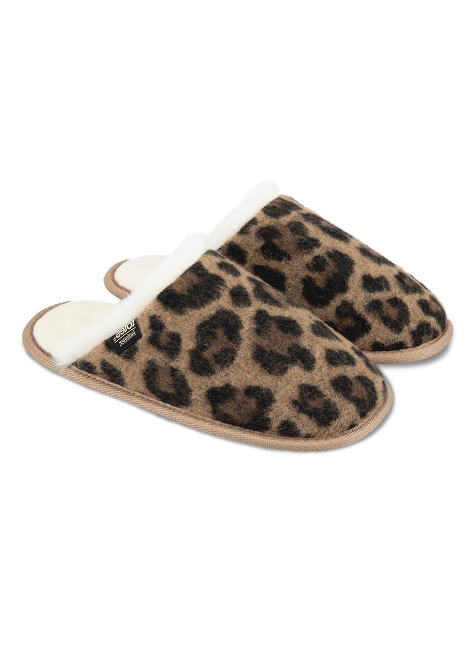 Totes Isotoner Animal Fur Mule