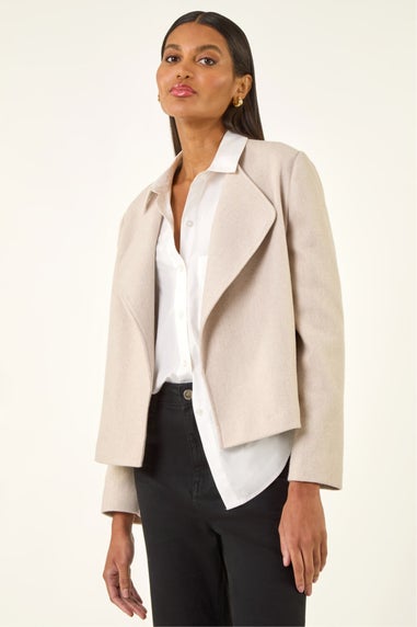 Roman Biscuit Waterfall Edge Jacket