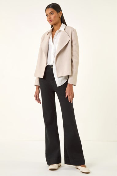 Roman Biscuit Waterfall Edge Jacket