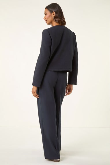 Roman Navy Buttoned Pocket Jacket