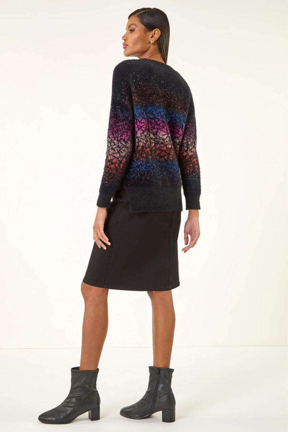 Roman Black Gradient Knit Jumper