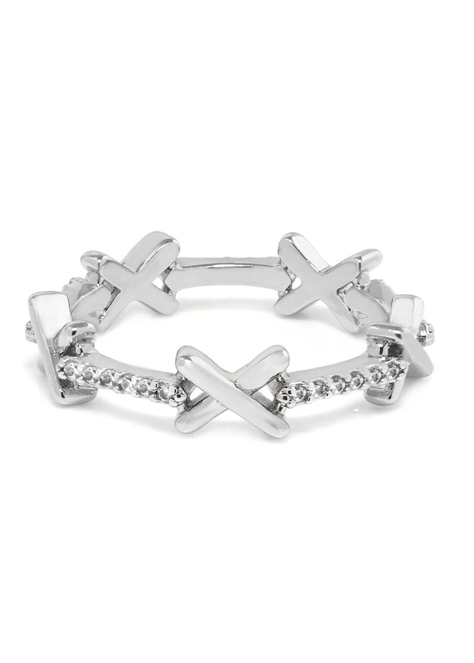 Say It With Silver Kiss Ring