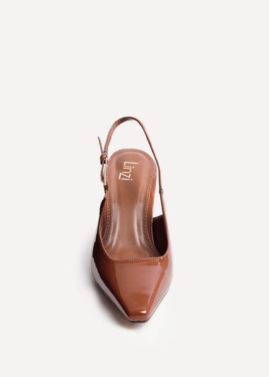 Linzi Avani Caramel Patent Court Heel
