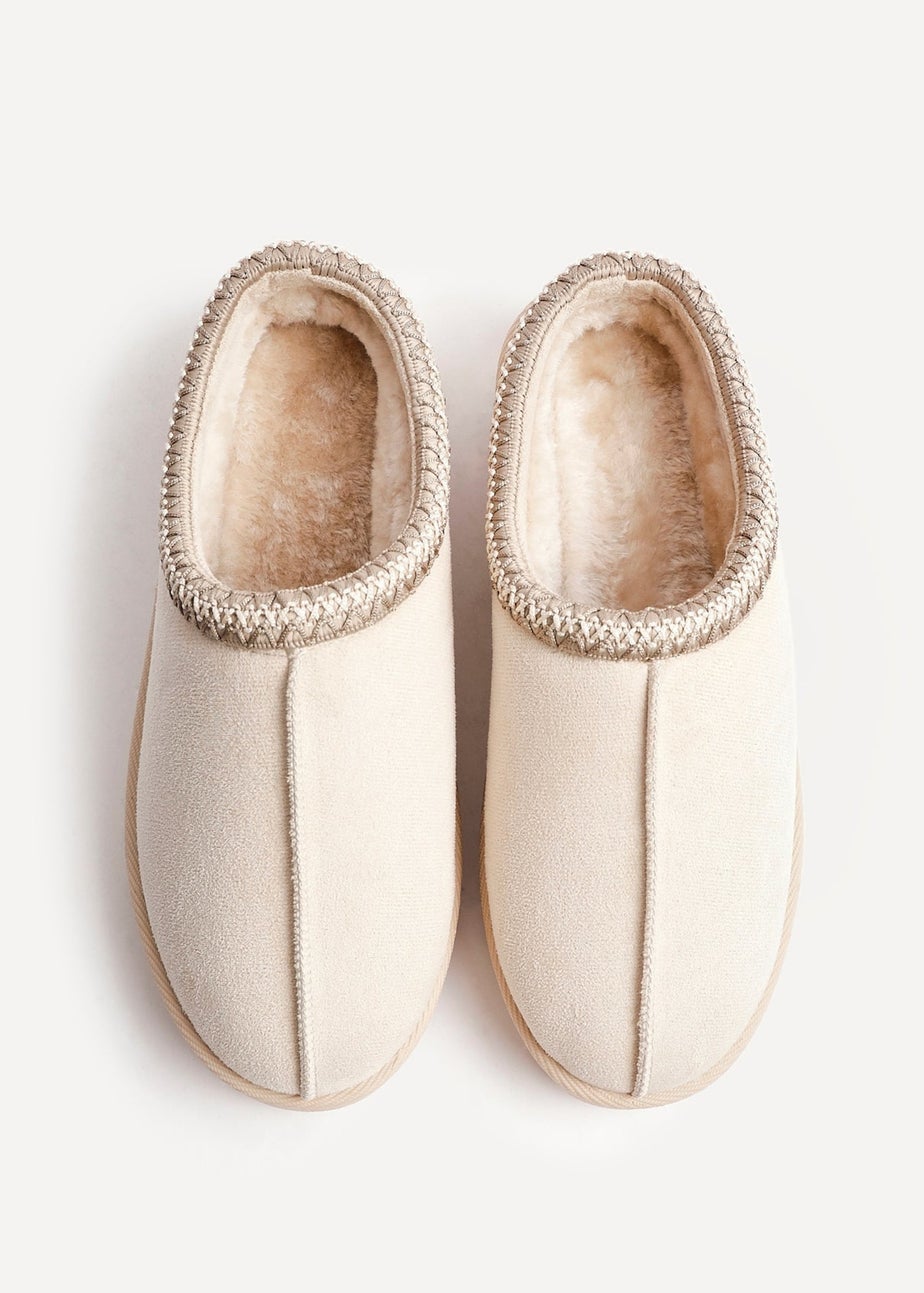 Linzi Tammy Beige Suede Slipper