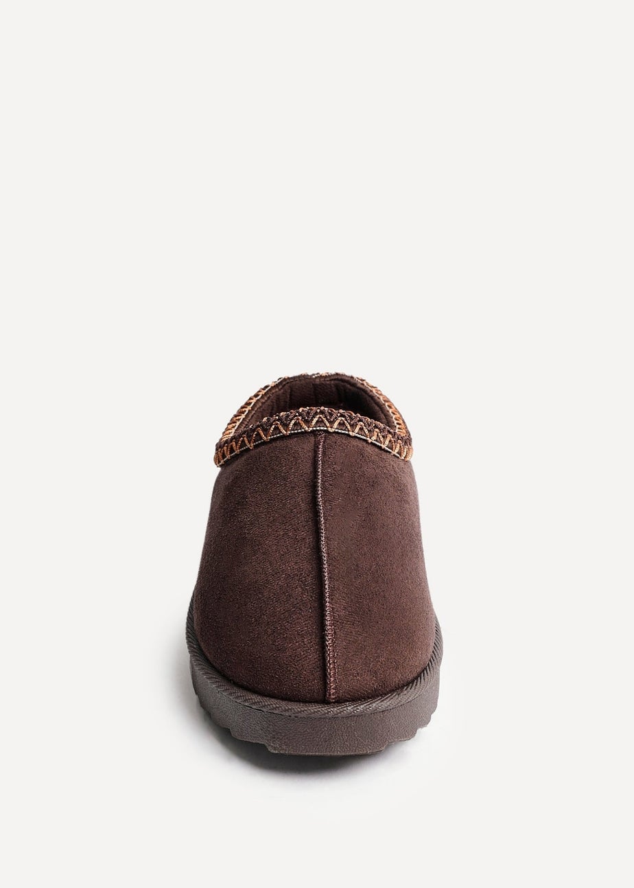 Linzi Tammy Brown Suede Slipper