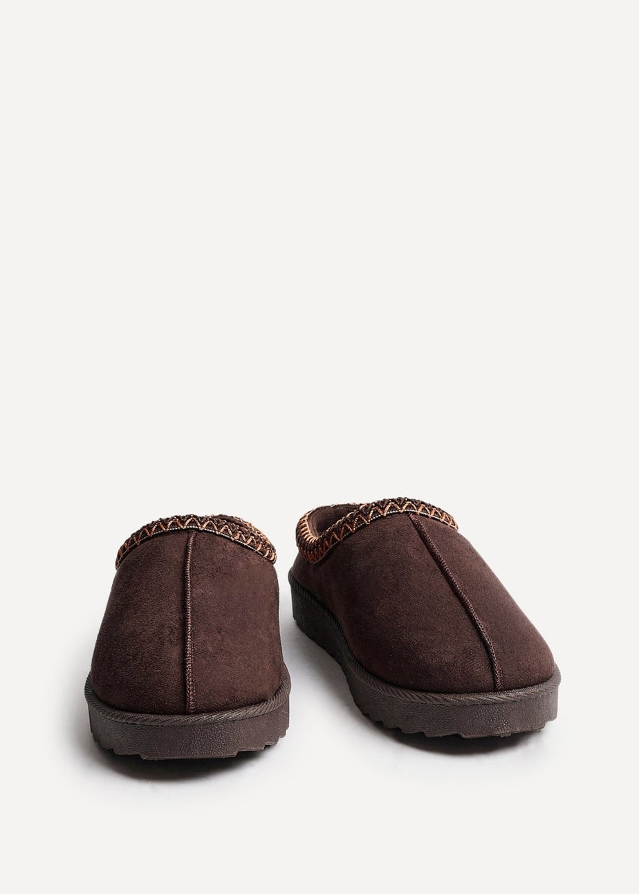 Linzi Tammy Brown Suede Slipper