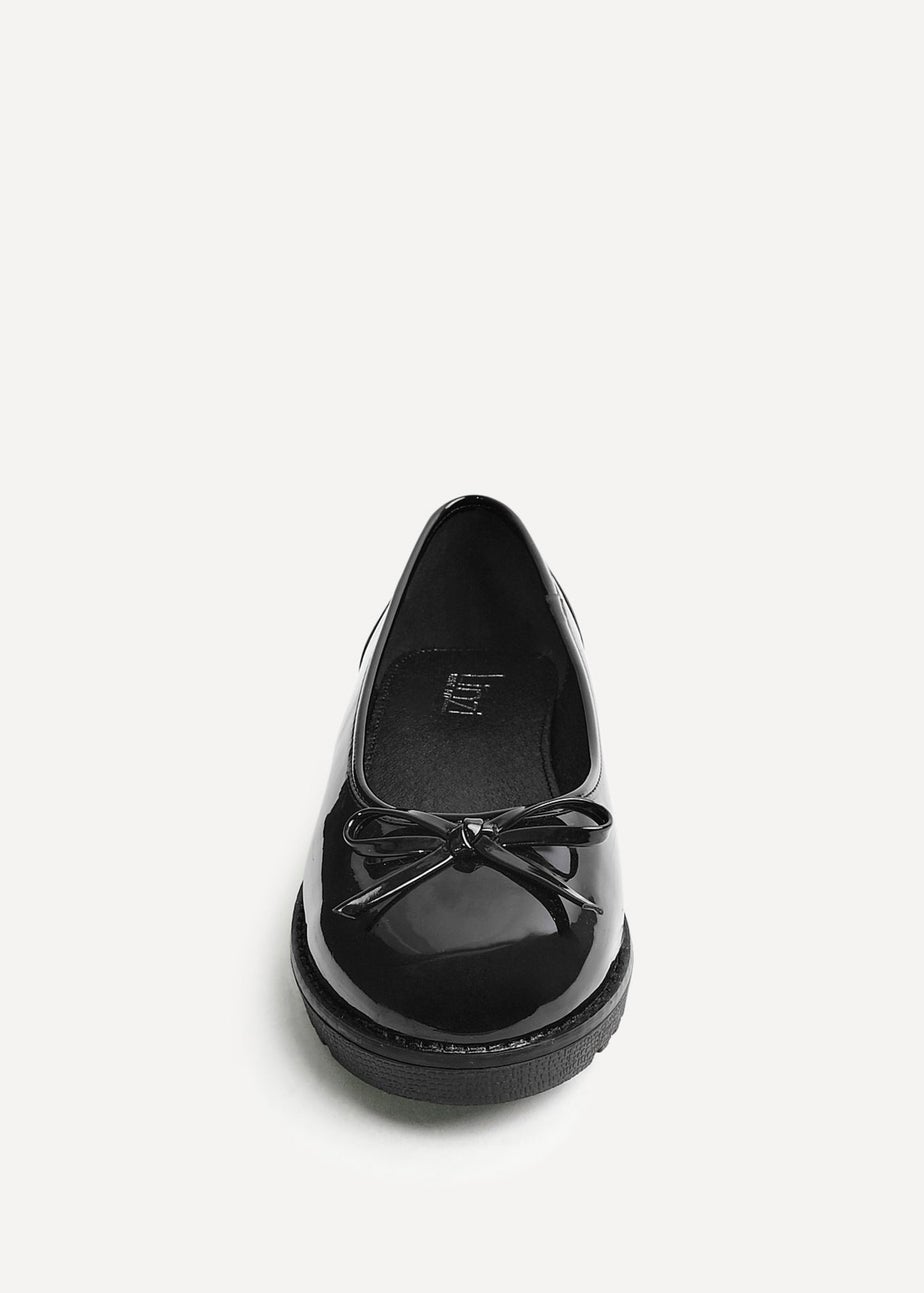 Linzi Wendi Wide Fit Black Patent Pump