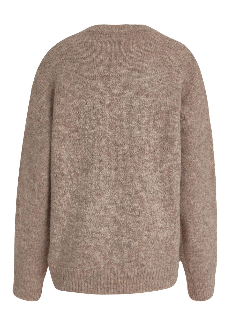 Quiz Stone Embossed Flower Jumper