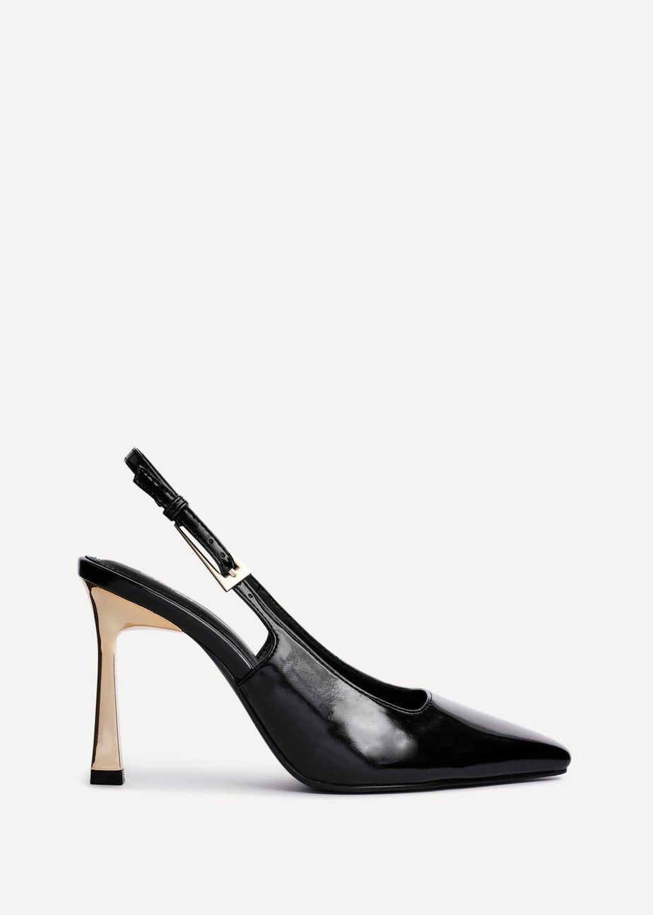Linzi Lizzie Black Patent Court Heel