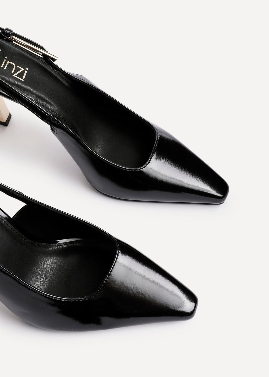 Linzi Lizzie Black Patent Court Heel