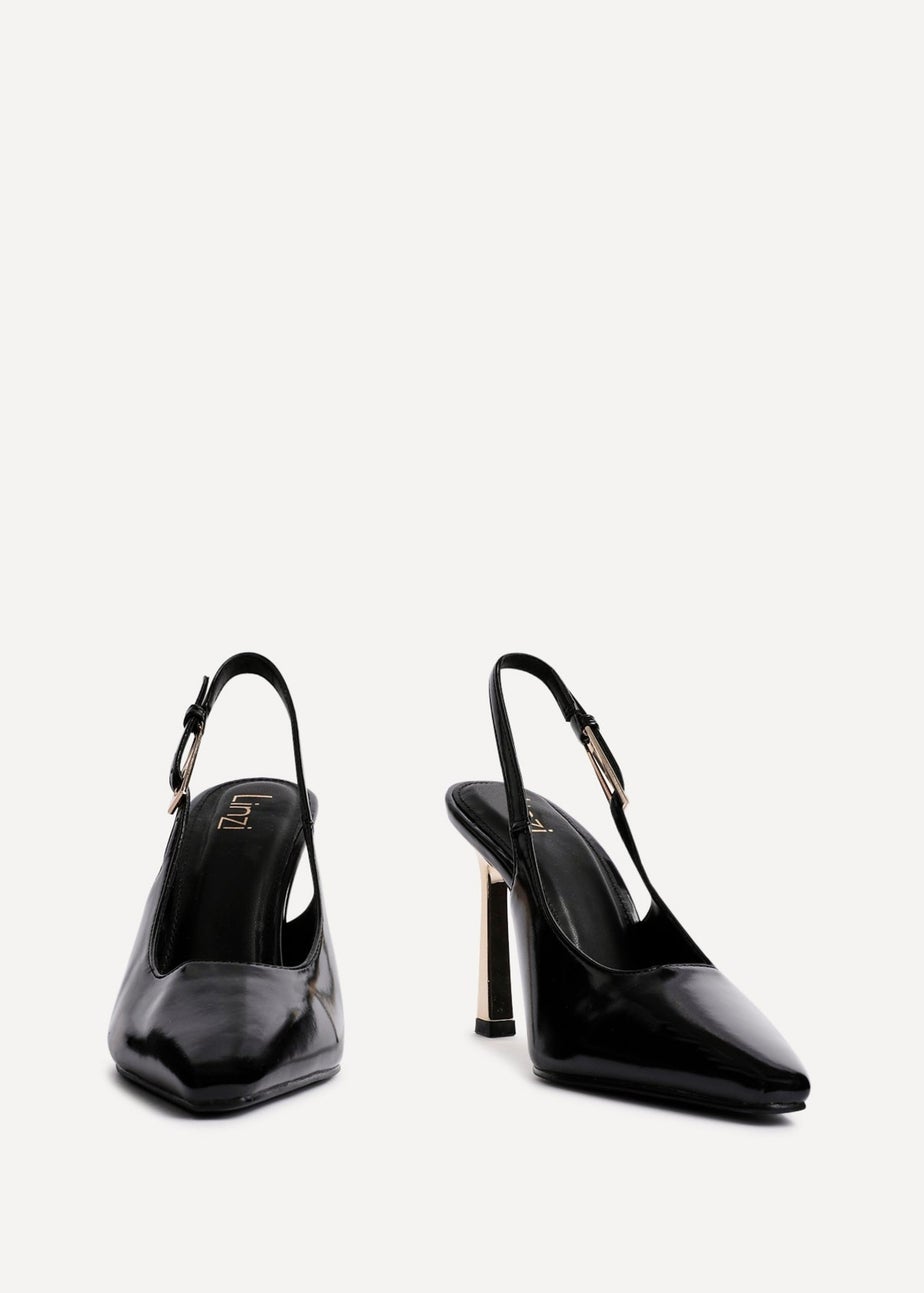 Linzi Lizzie Black Patent Court Heel