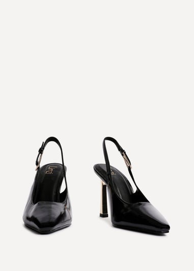 Linzi Lizzie Black Patent Court Heel
