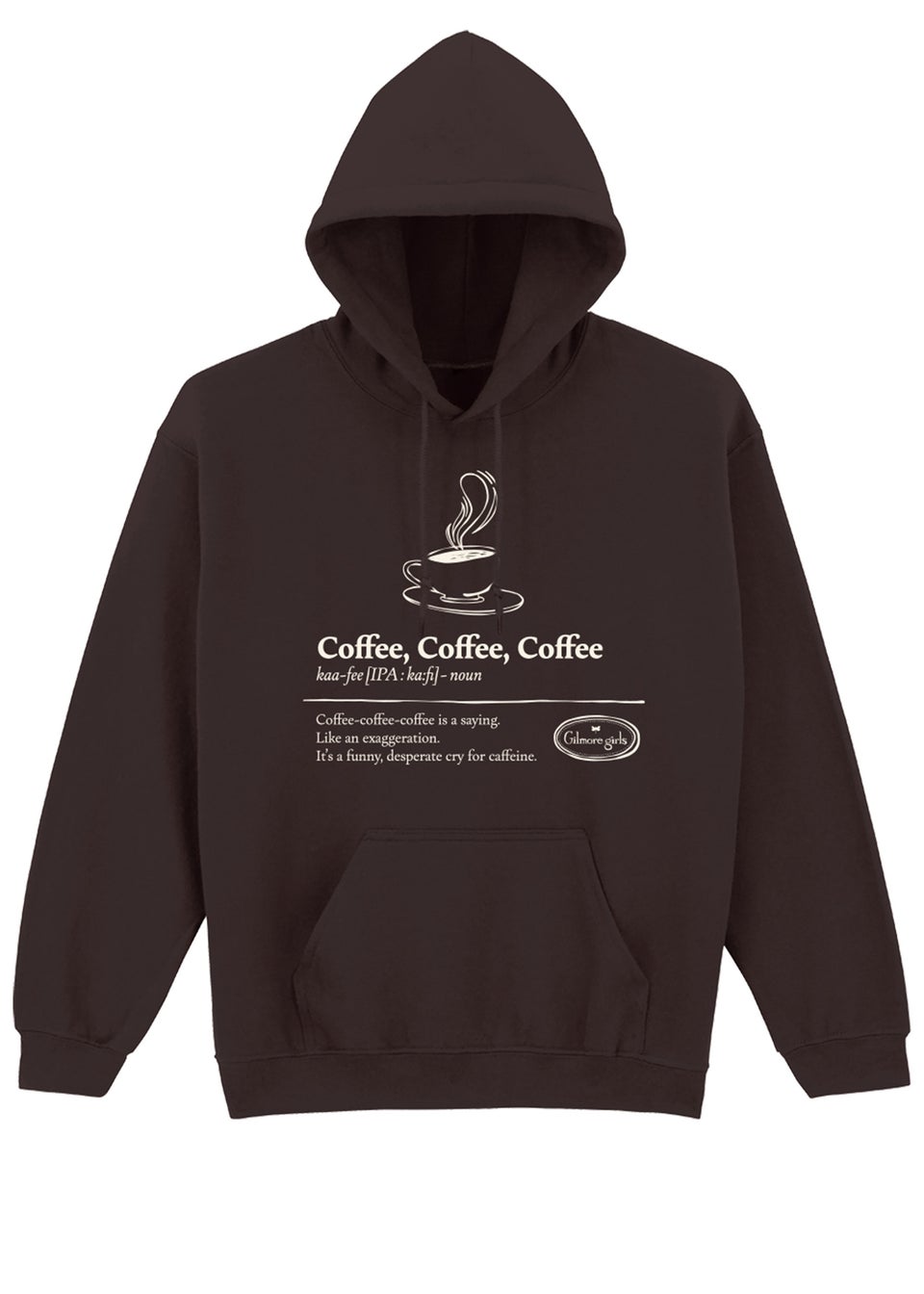 Gilmore Girls Coffee Coffee Brown Graphic Hoodie