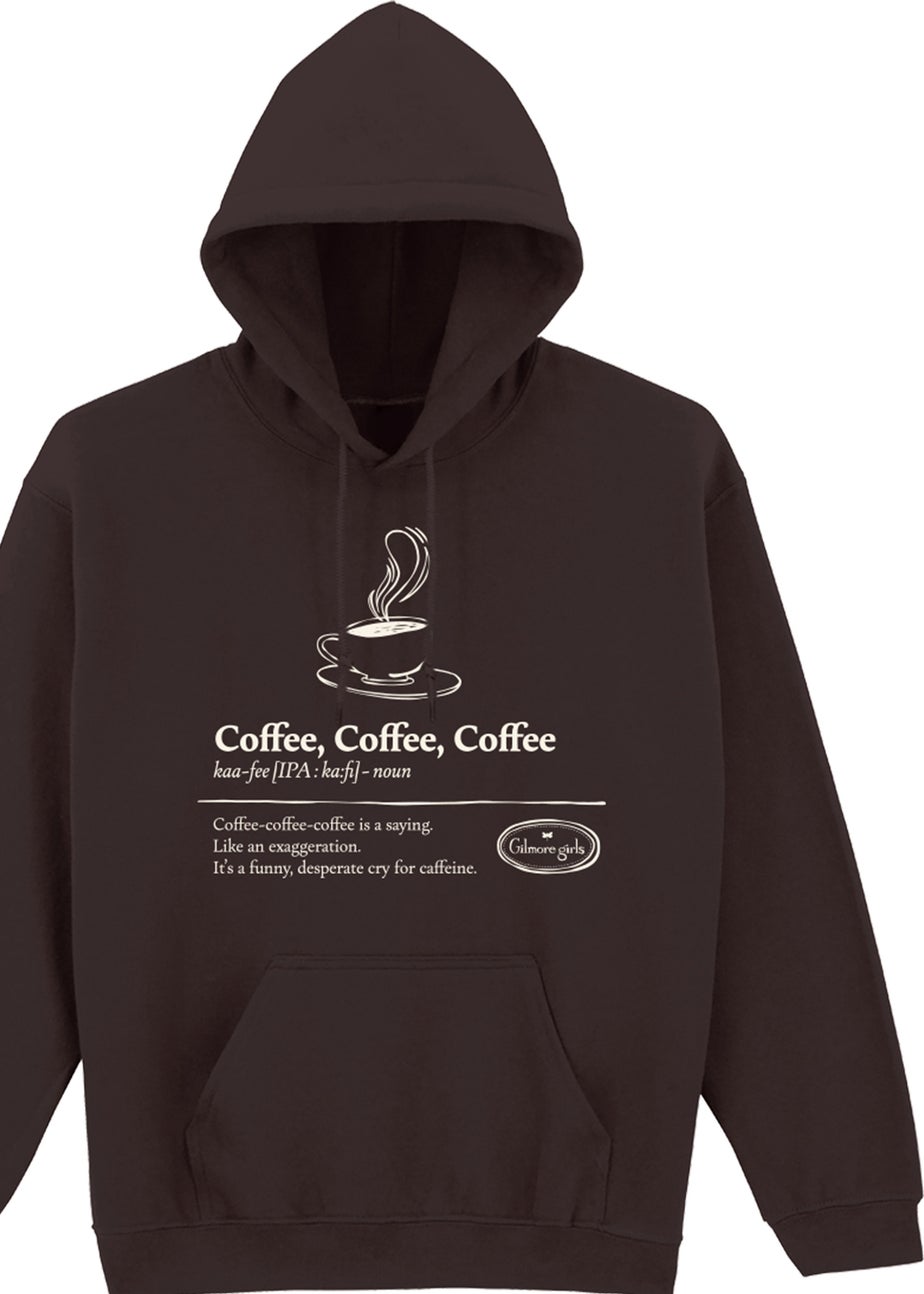 Gilmore Girls Coffee Coffee Brown Graphic Hoodie
