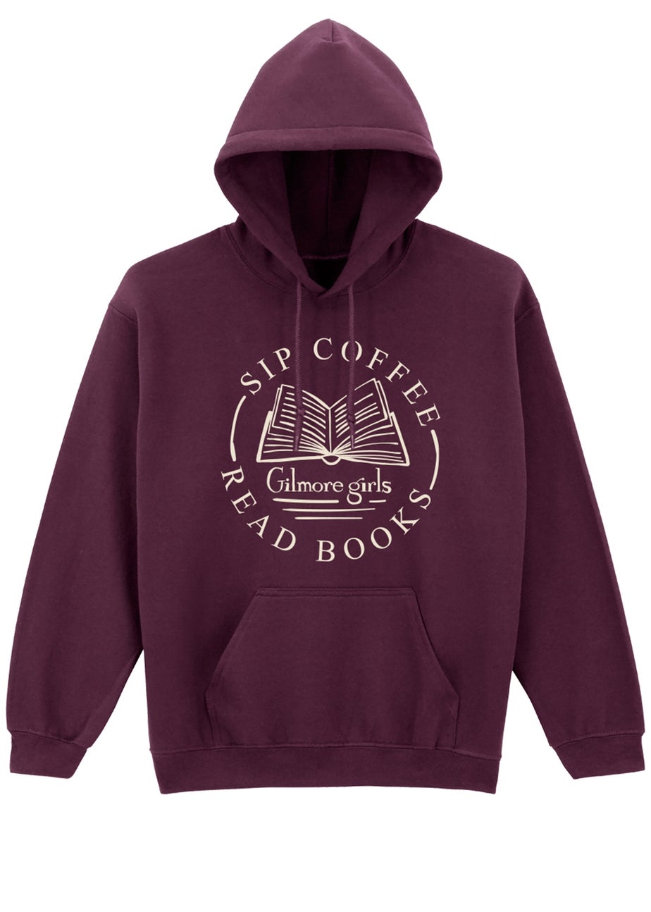 Gilmore Girls Read Books Burgundy Graphic Hoodie