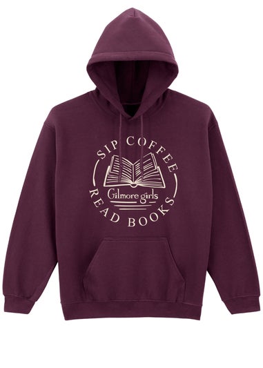Gilmore Girls Read Books Burgundy Graphic Hoodie