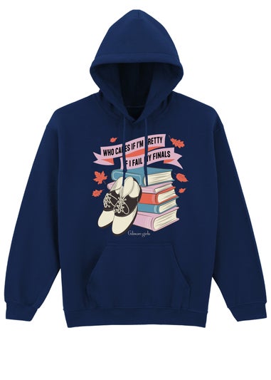 Gilmore Girls Books Ballet Navy Blue Graphic Hoodie