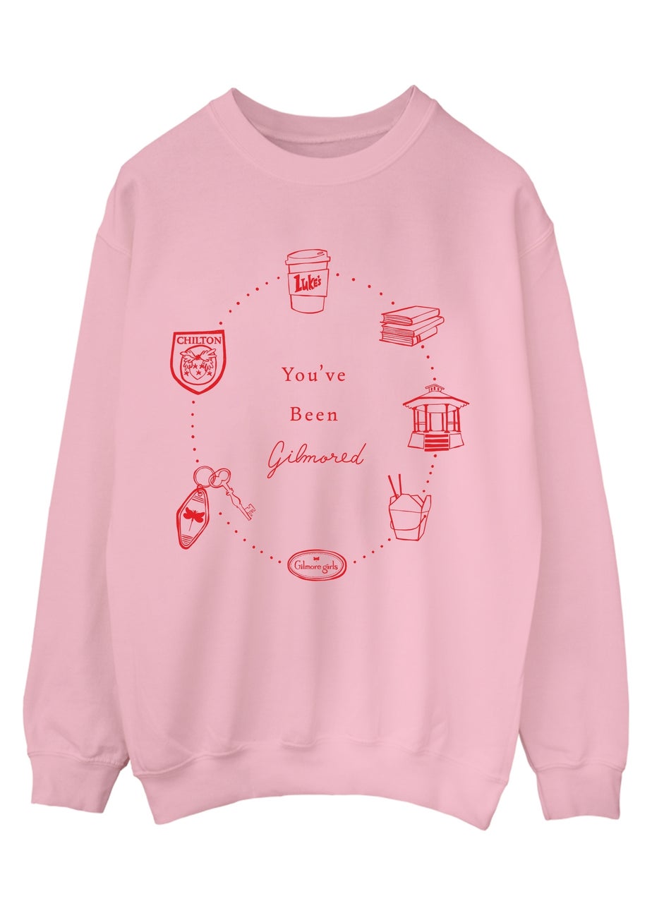 Gilmore Girls Been Gilmored Pink Graphic Sweatshirt