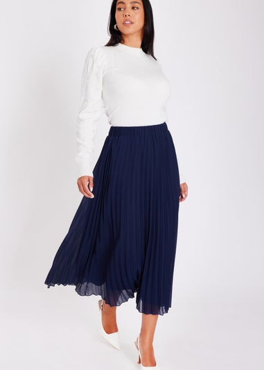 Quiz Cream Pearl Sleeve Jumper