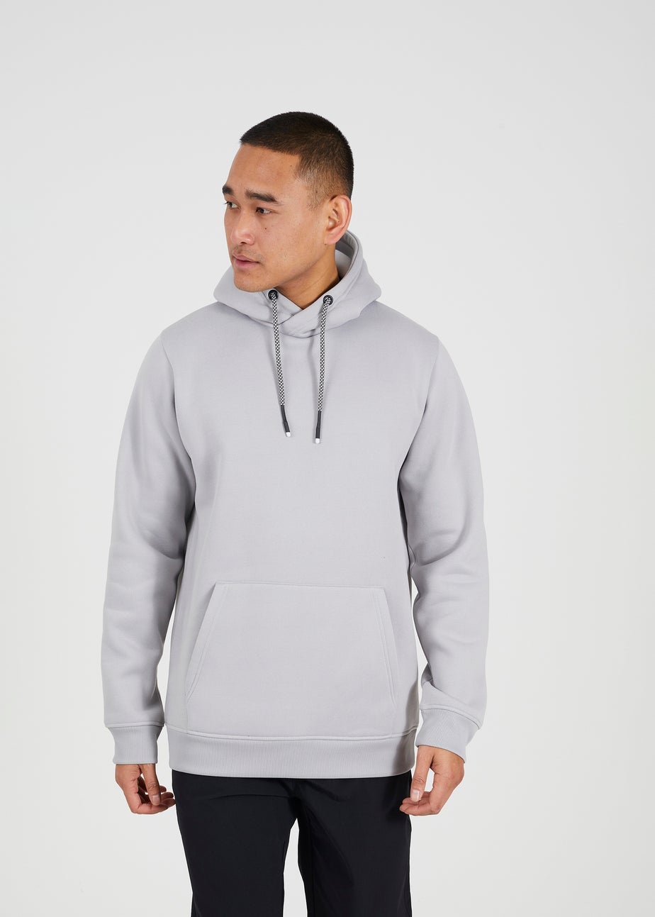 Brave Soul Grey Hoodie With Kangaroo Pocket