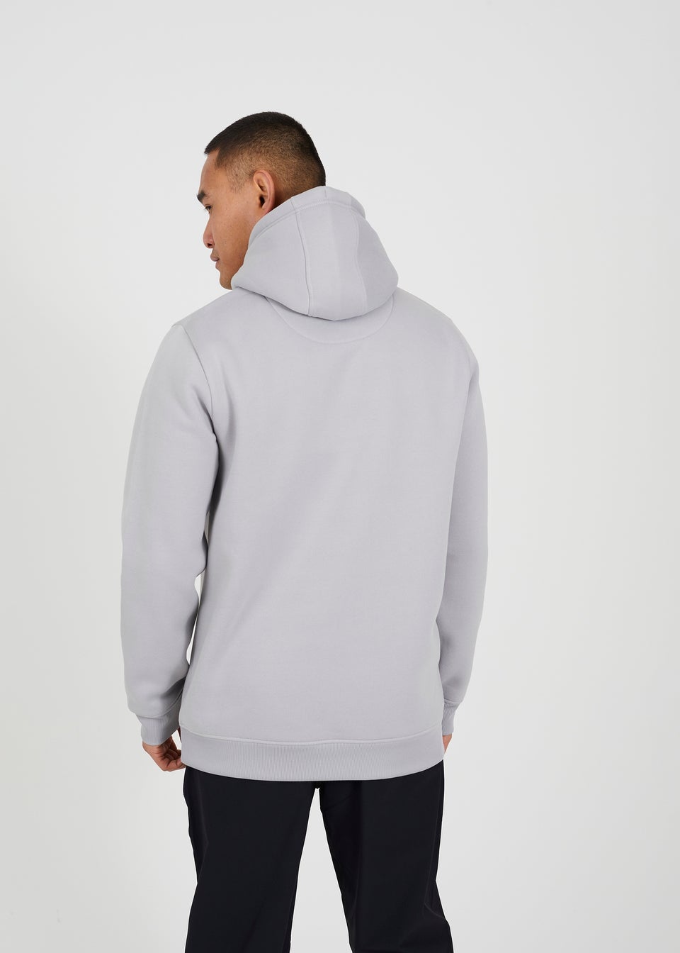 Brave Soul Grey Hoodie With Kangaroo Pocket
