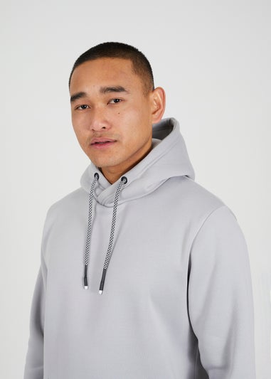 Brave Soul Grey Hoodie With Kangaroo Pocket