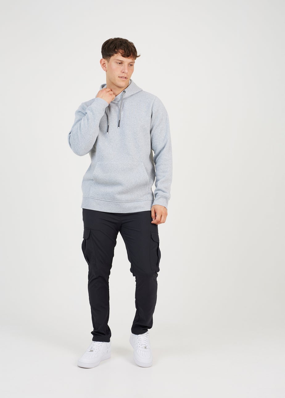 Brave Soul Light Grey Hoodie With Kangaroo Pocket
