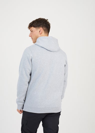 Brave Soul Light Grey Hoodie With Kangaroo Pocket