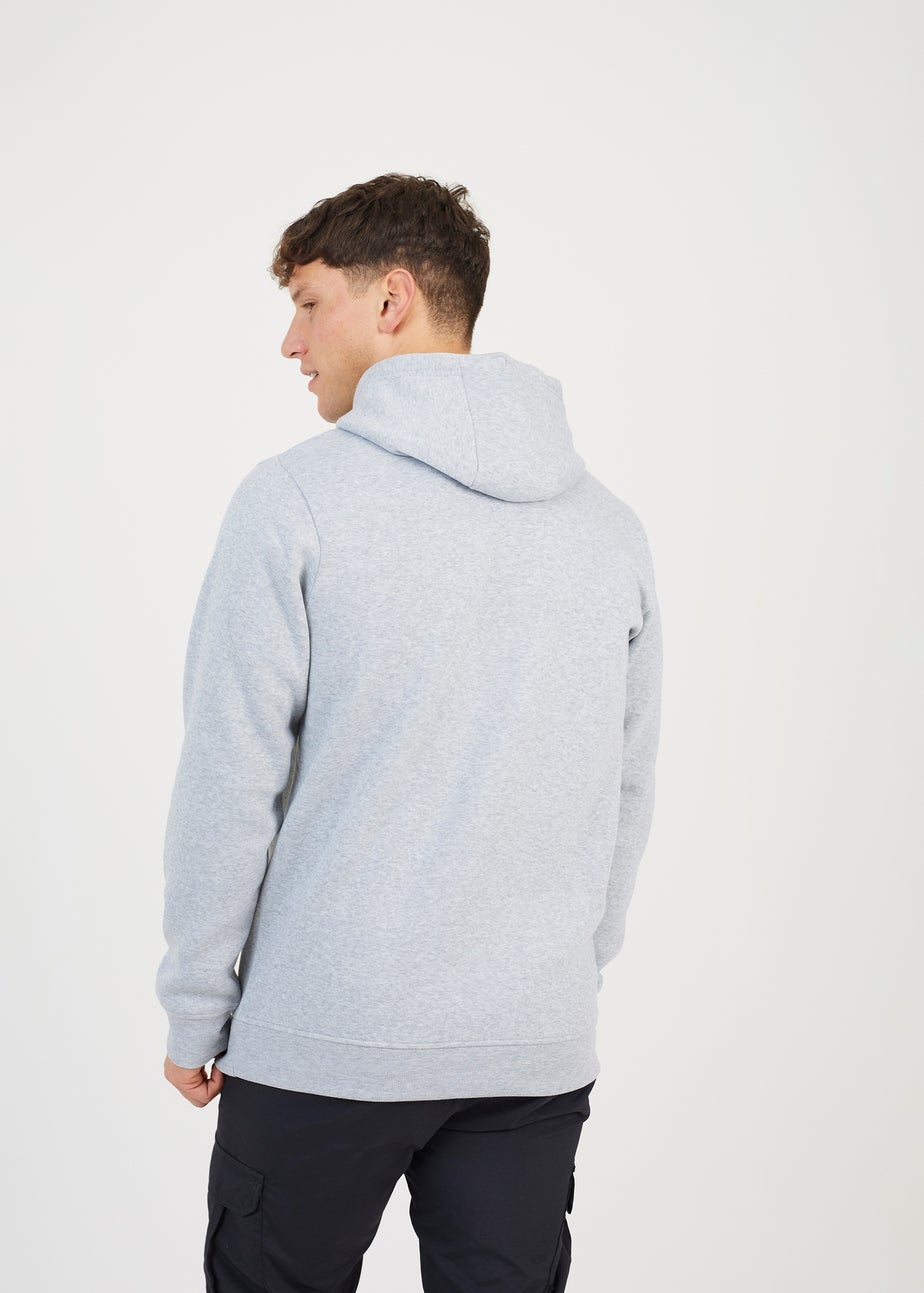 Brave Soul Light Grey Hoodie With Kangaroo Pocket