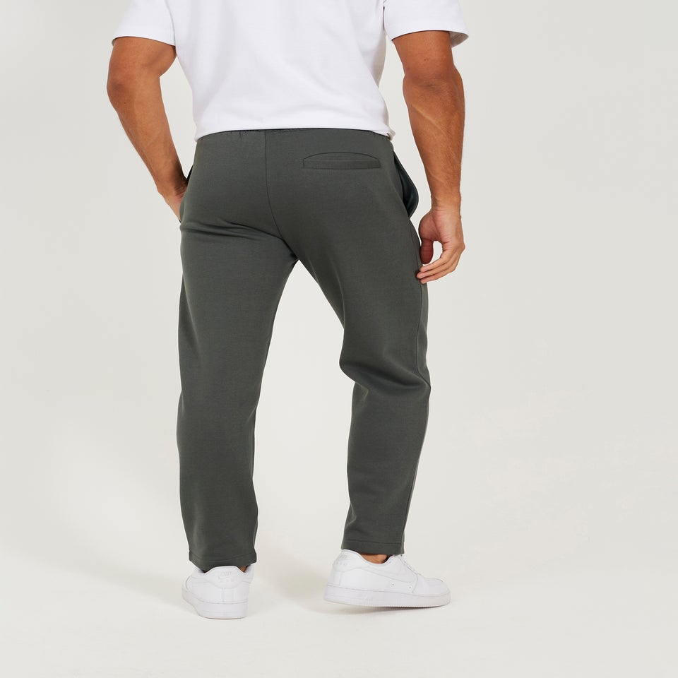 Brave Soul Green Straight Leg Open Hem Joggers