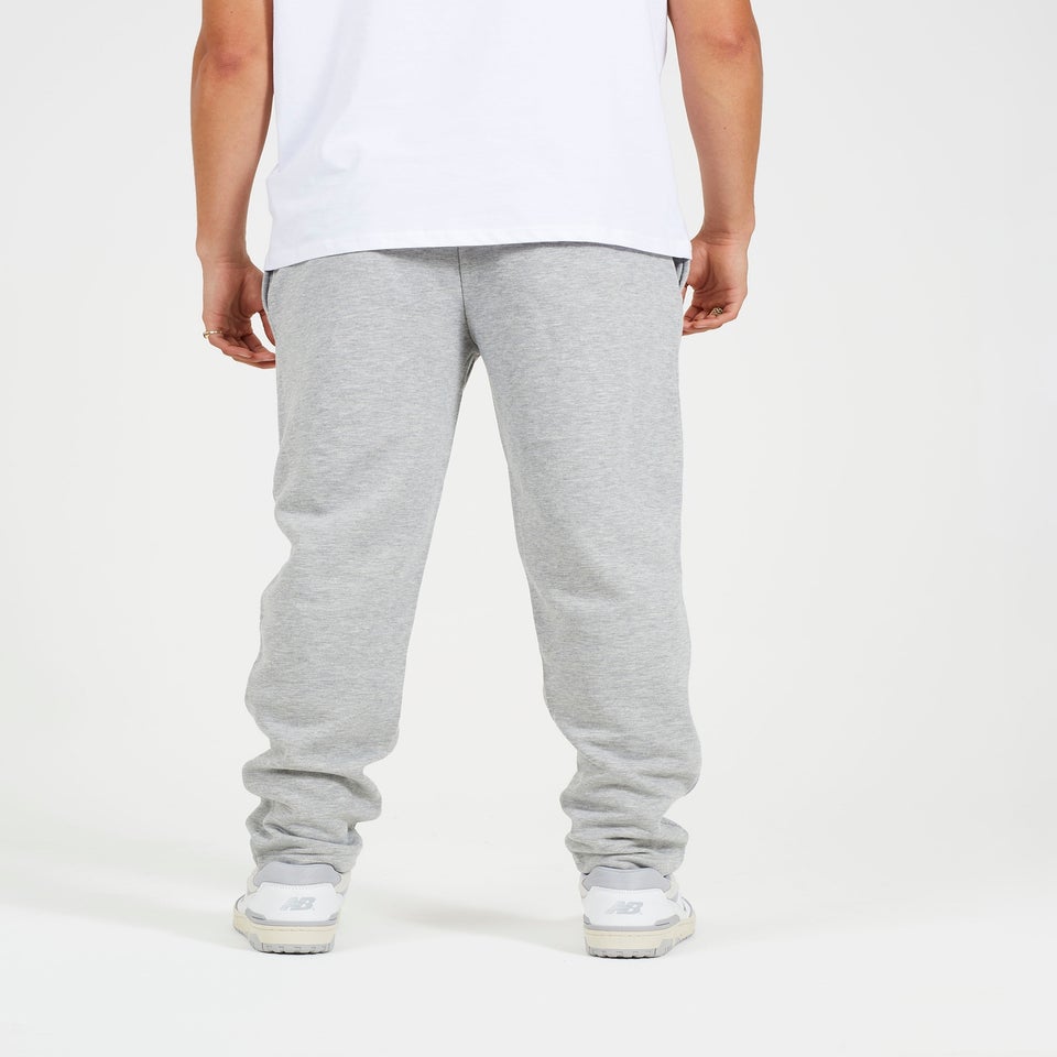 Brave Soul Grey Straight Leg Open Hem Joggers
