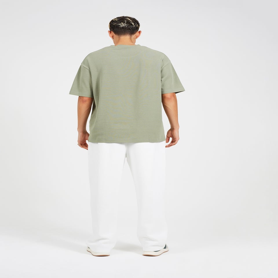 Brave Soul Cream Wide Leg Joggers