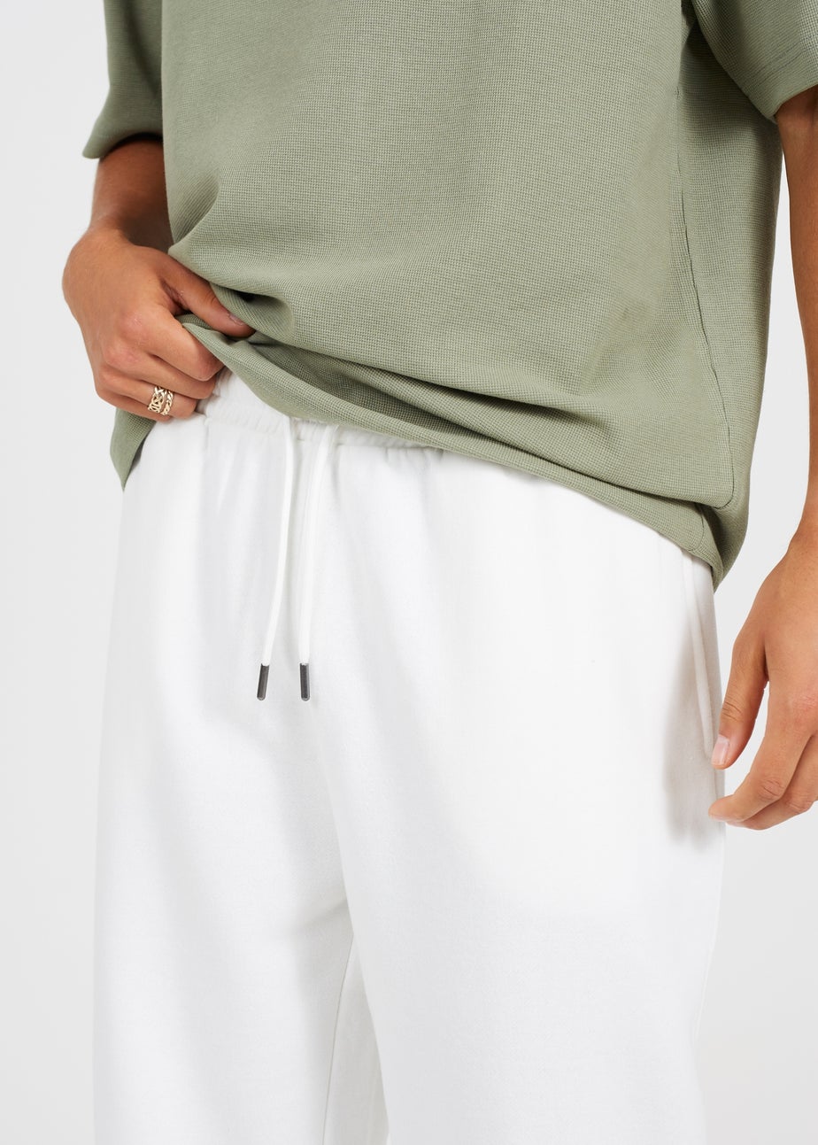 Brave Soul Cream Wide Leg Joggers