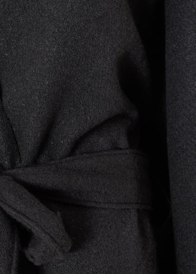 Quiz Black Tie Waist Cape