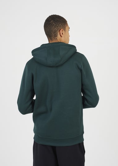 Brave Soul Dark Green Full Zip Hoodie