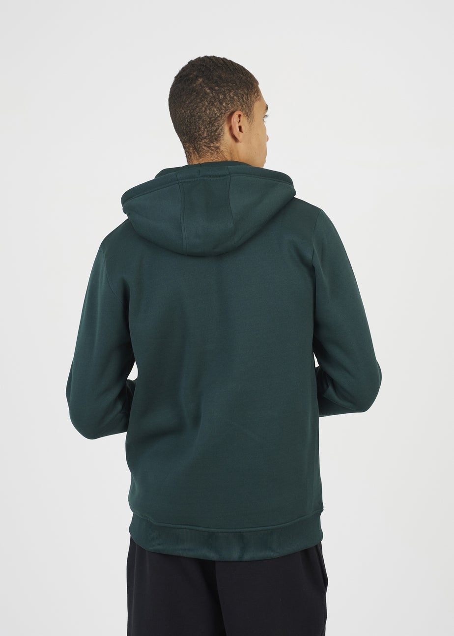 Brave Soul Dark Green Full Zip Hoodie