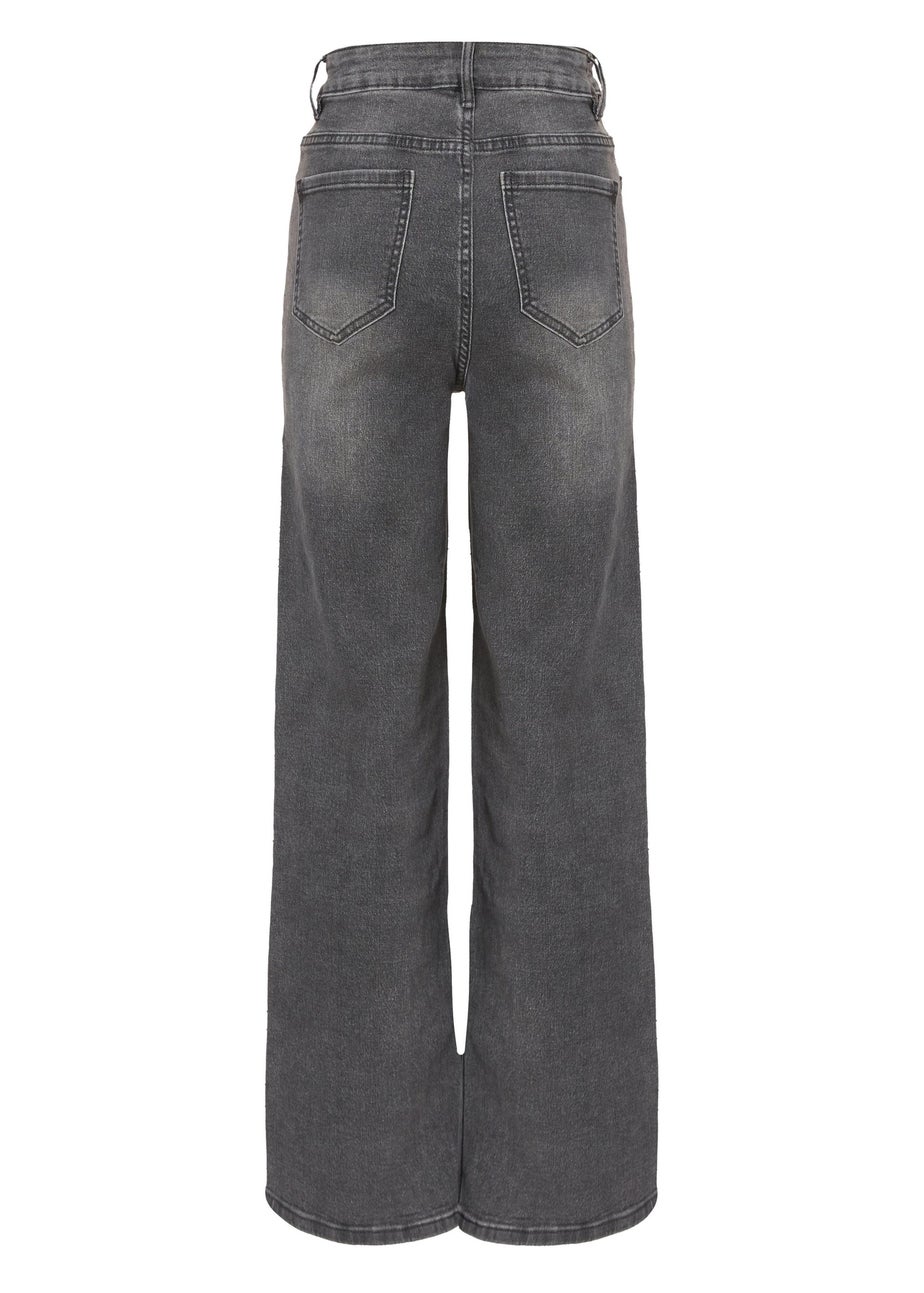 Quiz Grey Diamante Embellished Jeans