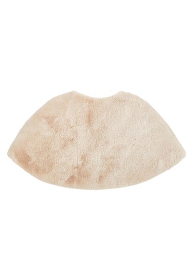 Quiz Beige Bow Detail Faux Fur Wrap