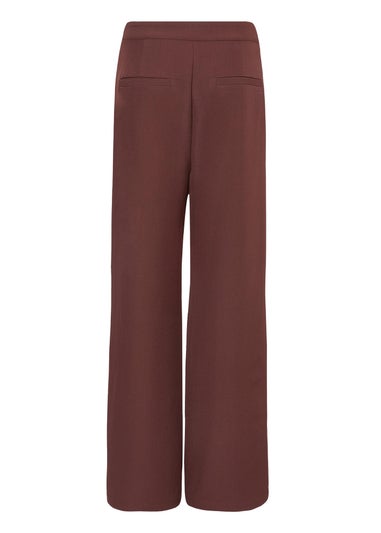 Quiz Brown Tapered Trousers