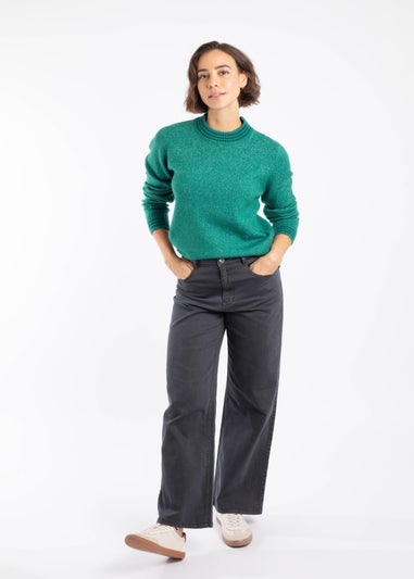 Weird Fish GreenIvy Dawkins Tipped Jumper