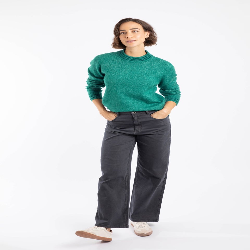 Weird Fish GreenIvy Dawkins Tipped Jumper