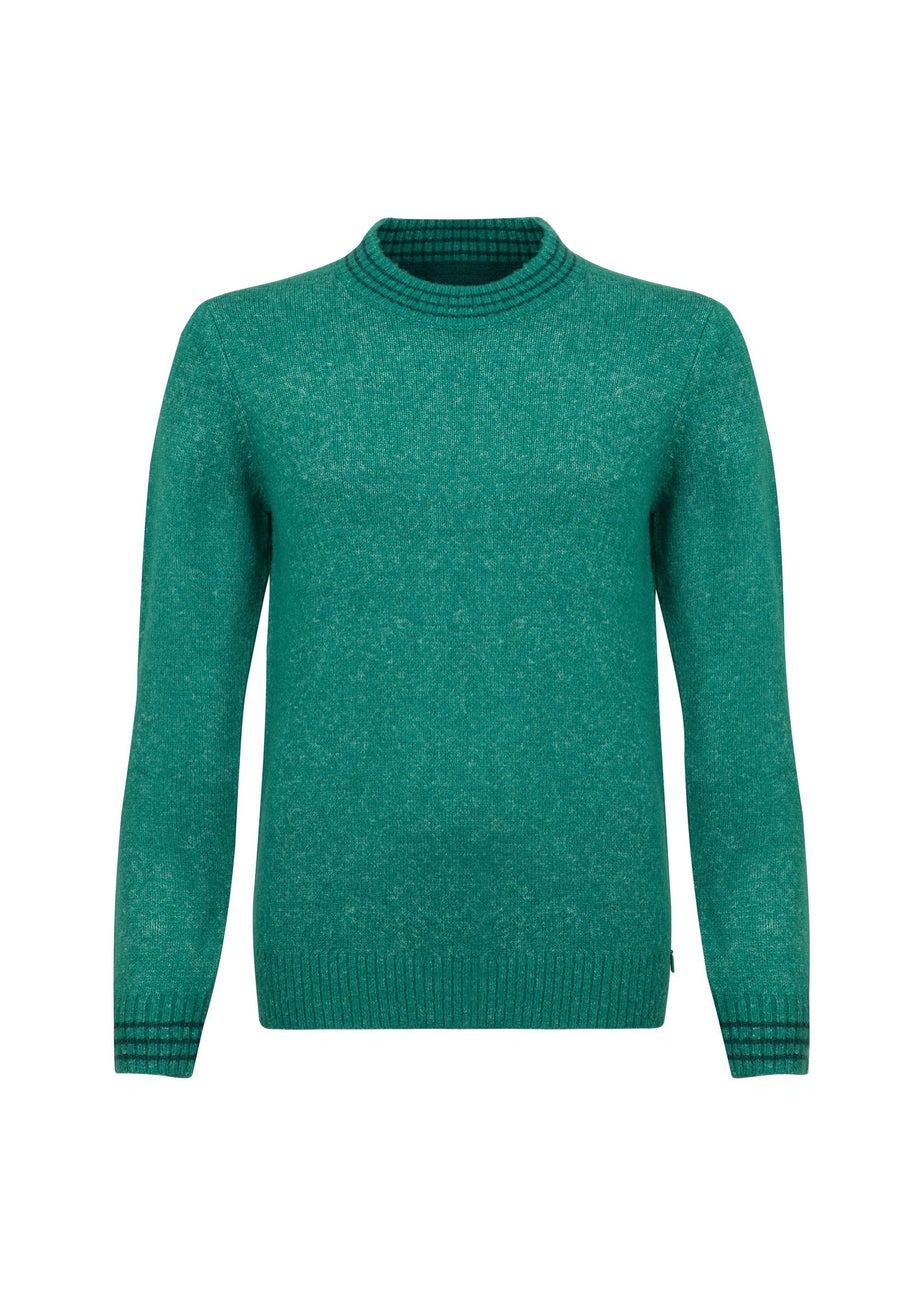 Weird Fish GreenIvy Dawkins Tipped Jumper