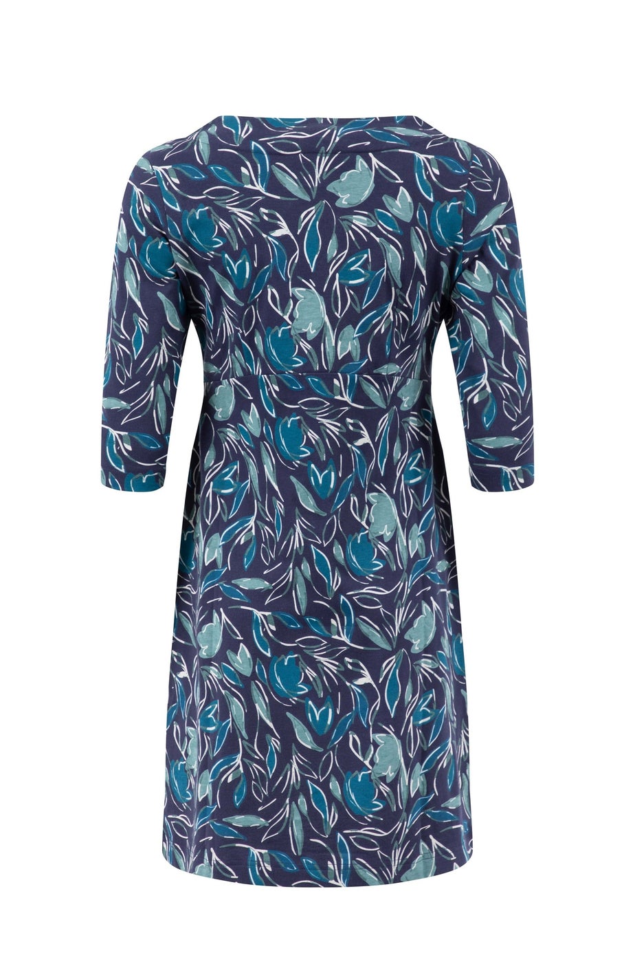 Weird Fish Estate blue Starshine Printed Jersey Dress