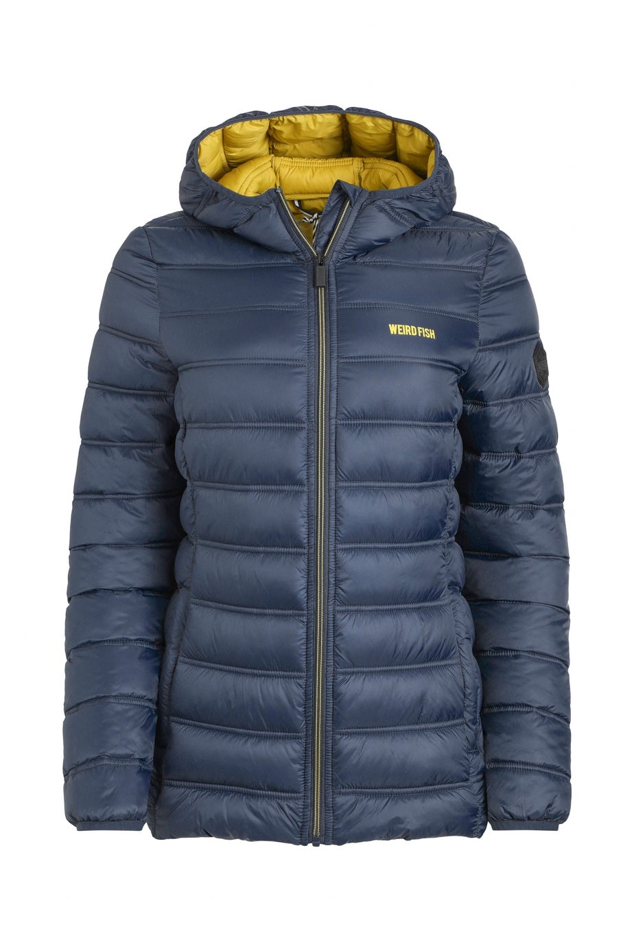 Weird Fish Navy Blue Eshka Lightweight Padded Jacket