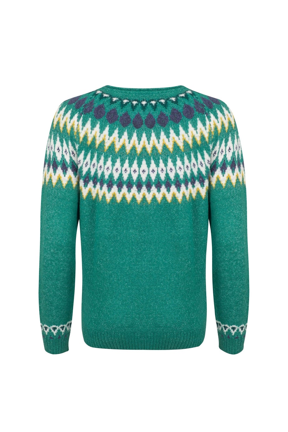 Weird Fish Green Ivy Hatty Fair Isle Cardigan